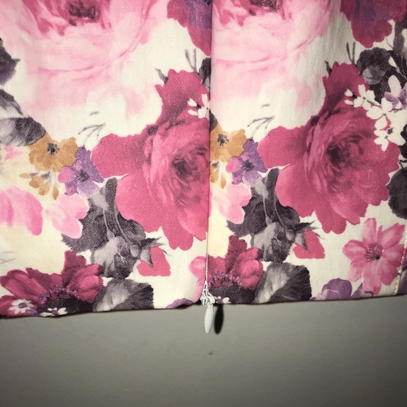 Pink Floral Vegan Leather Two Piece Set - Picture 4 of 8